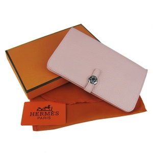 ר��Ʒ�� ��A������ Ů��Ǯ�� �ۺ�ɫ��֦��  Hermes Ǯ�� �����˳���Ǯ��