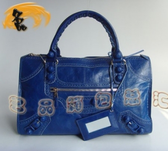 084824 BLENCIAGA�¿�����ɫţƤ����Ů�� ʱ��Ůʿ���ߴ�Ƥ������� ������