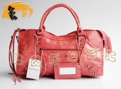 084328 ���������¿�ۺ�ɫţƤʱ��Ůʿб��� ��������� BALENCIAGA�����