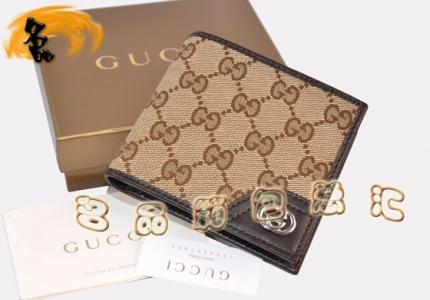 181671 ��AƷ�� GUCCI�����ʱ����ʿǮ�� GUCCI�¿���ɫ�����̿�Ǯ��