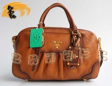 80044 �������¿�ߵ�ţƤŮ�� Prada����� Pradaб��� ǳ��ɫ