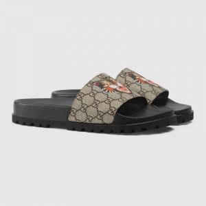 474282 GUCCI ����èӡ�� GG Supreme�߼����췫�� ��Ь ��ľɫ