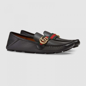450891 GUCCI ֯��װ�� ˫G������� ������Ƥ �ݳ�Ь ��ɫ