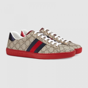 429445 GUCCI Aceϵ�� GG Supreme�߼����췫�� �˶�Ь ��ľɫ