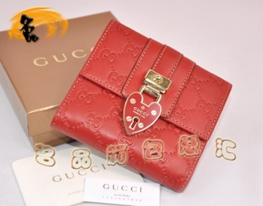 154036 GUCCI���¿� ţƤ˫Gѹ������Ǯ�� �̿� GUCCIǮ�� ��ɫ
