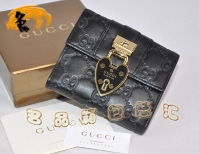 154038 GUCCI���¿� ţƤ˫Gѹ������ŮʿǮ��GUCCI�̿�Ǯ�� ��ɫ