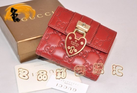 154038 GUCCI���¿� GUCCIţƤ˫Gѹ��ŮʿǮ��  GUCCI�̿�Ǯ�� ��ɫ