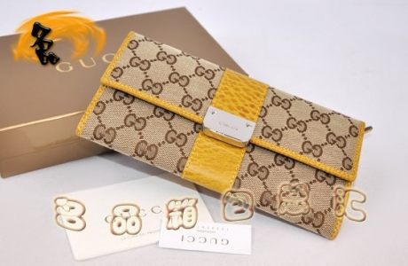 233028 �����¿�Ůʿ����Ǯ�� GUCCI ˫G����Ǯ�� GUCCI������ �����ɫ