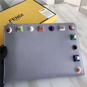 FENDI �ҵ� 0365L �¿�����СţƤ��ɫí�������������ð� ����ɫ