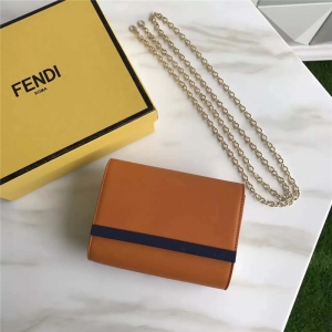 Fendi �ҵ� 2305 СţƤ ײɫƴƤ���㵥��������  ��ɫ