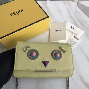2346-A  Fendi 2017�¿�  ROUND EYES���� Բ�� ����СţƤ ������б���  ǳ��ɫ