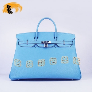 6099 Hermes Birkin ����� Hermes��֦�� 40cm ����� Hermes 40Birkin ǳ��ɫ����