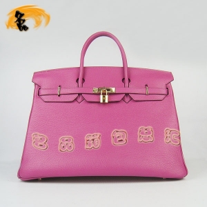 6099 Hermes Birkin ����� ��������֦�� 40cm ����� Hermes 40Birkin �Һ�ɫ���