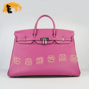 6099 Hermes Birkin ����� ��������֦�� 40cm ����� Hermes 40Birkin �Һ�ɫ����