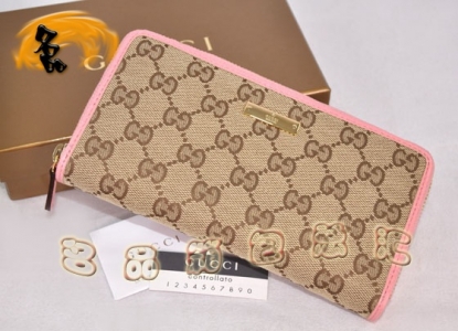 112724 Gucci���¿� ����˫G����ʱ��Ůʿ����Ǯ�� GucciŮ�� ����ۺ�ɫ
