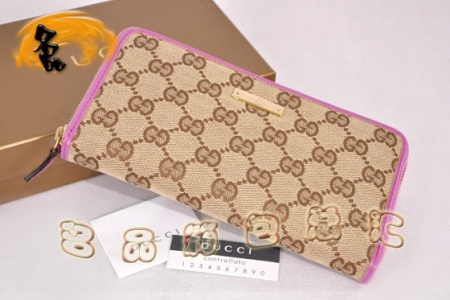 112724 һ��һƷ�� Gucci���¿� ����˫G��������Ǯ�� GucciŮ�� �����Һ�ɫ
