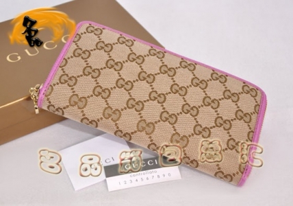 154591 һ��һƷ�� Gucci����˫G����ʱ������ŮʿǮ�� Gucci����Ǯ�� �����Һ�ɫ