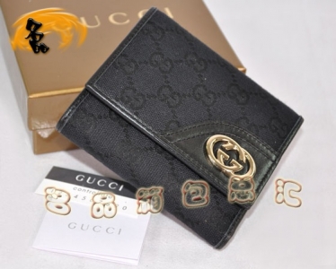 181597 Gucci����˫G����ŮʿǮ�� Gucci���а� Gucci�̿�Ǯ�� GucciǮ�� ��ɫ