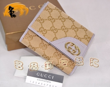 181597 Gucci����˫G����ŮʿǮ�� ���а� Gucci�̿�Ǯ�� GucciǮ�� ����ǳ��ɫ