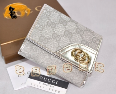 181597 Gucci����˫G����ŮʿǮ�� ���а� Gucci�̿�Ǯ�� GucciǮ�� ��ɫ