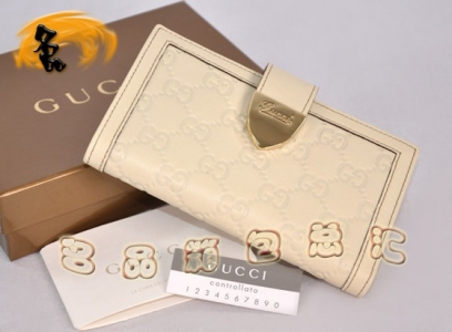 181653 Gucci�¿�ȫƤѹ��ʱ��ŮʿǮ�� GucciǮ�� Gucci����Ǯ�� �װ�ɫ
