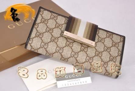 181668 Gucci���¿� ʱ���п�Ǯ�� GucciǮ�� Gucci����Ǯ�� ˫G PVC �������ɫ