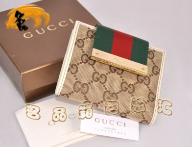181670 Gucci˫G����ʱ��Ůʿ�̿�Ǯ�� Ǯ�� Gucci��Ǯ�� һ��һƷ�� �����װ�ɫ