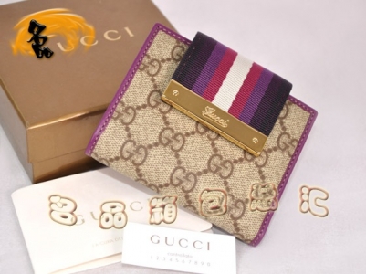 181670 һ��һƷ��Ů�� Gucci����˫G PVCŮʿ�̿�Ǯ�� GucciǮ�� ������ɫ