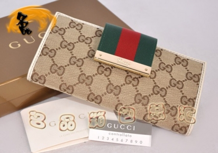 181672 һ��һƷ��GucciǮ�� Gucci˫G����ʱ���а� Gucci����Ǯ�� �����װ�ɫ