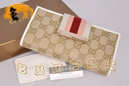 181672 һ��һƷ��GucciǮ�� Gucci˫G����ʱ��Ů�� Gucci����Ǯ�� �����ɫ
