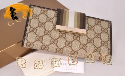 181672 һ��һƷ��GucciǮ�� ����˫G PVC��ʿǮ�� Gucci����Ǯ�� �������ɫ