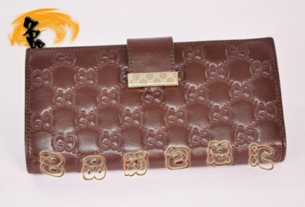 212089 Gucci���¿�ʱ��ŮʿǮ�� ����ţƤ˫Gѹ��Ǯ�� Gucci����Ǯ�� Ů��