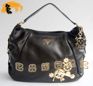 69526 Prada���¿� ������ʱ��Ůʿ����� Prada����ţƤŮ�� ����װ�� ���ɫ