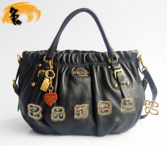 80066 ��ƷƷ�� Prada���¿� ����ţƤʱ��Ů�� Pradaб��� Prada����� ��ɫ