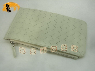 08691 Bottega Veneta��Ƥ�ֹ���֯Ǯ�� BV���� Bottega����Ǯ�� ���� �װ�ɫ