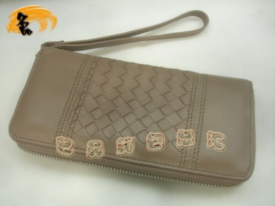 08718 Bottega Veneta��Ƥ��֯Ǯ�� BV���ð� Bottega����Ǯ�� ���� �ְ� ǳ��ɫ