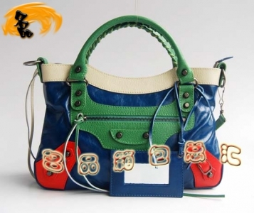 084331 ��������Ů�� ƴɫͷ��ţƤŮʿ������ Balenciaga����� ����� �����װ�ɫ