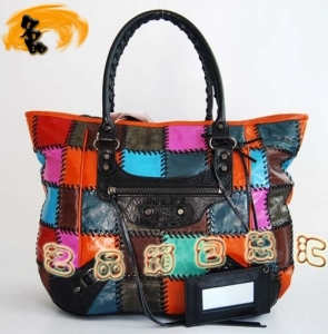 084609 Balenciaga���¿� ƴɫţƤʱ��Ůʿ����� ��������Ů�� ��ƷƷ�� ��ɫ