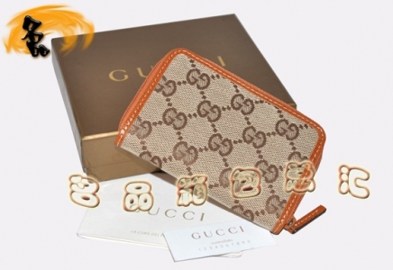 138098 Gucci��Ǯ�� Gucciר��˫G����ŮʿǮ�� Gucci�̿�Ǯ�� �����ɫ