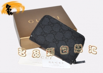 138098 Gucci��Ǯ�� Gucciר��˫G����ŮʿǮ�� Gucci�̿�Ǯ�� ����Ů�� ��ɫ