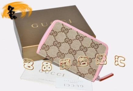 138098 Gucci��Ǯ�� Gucciר��˫G����ŮʿǮ�� Gucci�̿�Ǯ�� ����Ů�� �����ɫ