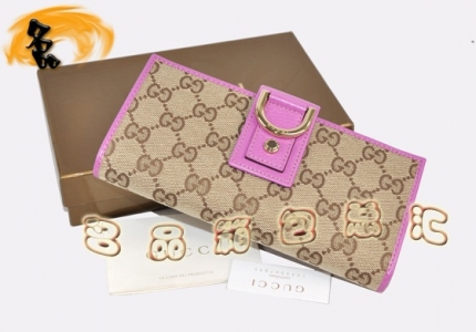 141422 GucciǮ�� Gucci���¿� ���澭��˫G����Ǯ�� Gucci����Ǯ�� �����Һ�ɫ