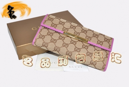 141630 GucciǮ�� Gucci˫G����Ǯ�� ����ʱ��ŮʿǮ�� Gucci����Ǯ�� �����Һ�ɫ