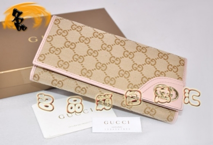 181593 һ��һƷ�� ����˫G����ŮʿǮ�� Gucci����Ǯ�� Gucci������ ����ۺ�ɫ