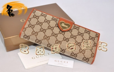 203550 һ��һƷ�� GucciǮ�� Gucci����˫G����Ů�� Gucci����Ǯ�� �����ɫ