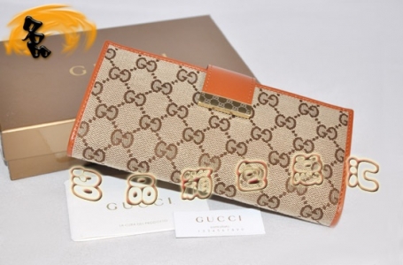 212089 Gucci���¿�ʱ��ŮʿǮ�� ���澭��˫G����Ǯ�� Gucci����Ǯ�� �����ɫ
