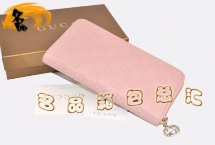 212110 ����Ǯ�� Gucci���¿� Gucci�ߵ�ͷ��ţƤŮʿǮ�� Gucci����Ǯ�� �ۺ�ɫ