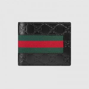 459140 SignatureƤ�� �ų�Ǯ�� Gucciͷ��ţƤ  ֯��������ʿǮ�� Gucci�̿�Ǯ�� ��ɫ