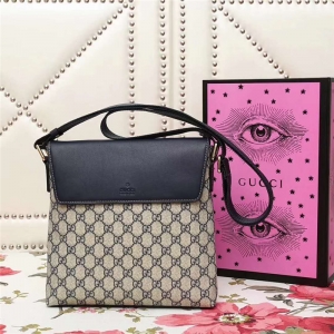 353431 GUCCI ˫Gӡ�� ��Ƥƴ������ Ů�� ����б��� �Ұ�ɫ