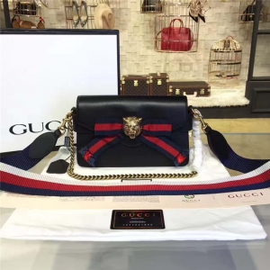 453778 Gucci Broadway ��ͷ�� ��ɫ֯�� ��Ƥ���ð� ������ ��ɫ